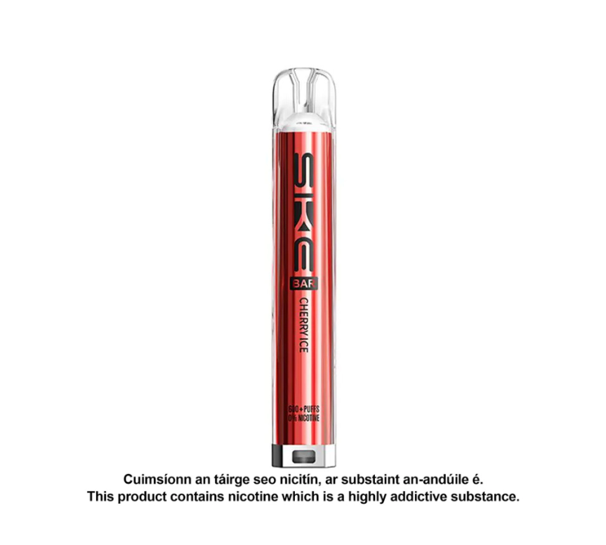 SKE Crystal Bar 0mg - Cherry IceSKE BAR Disposable Vape Kit - Menthol (Pack of 10)