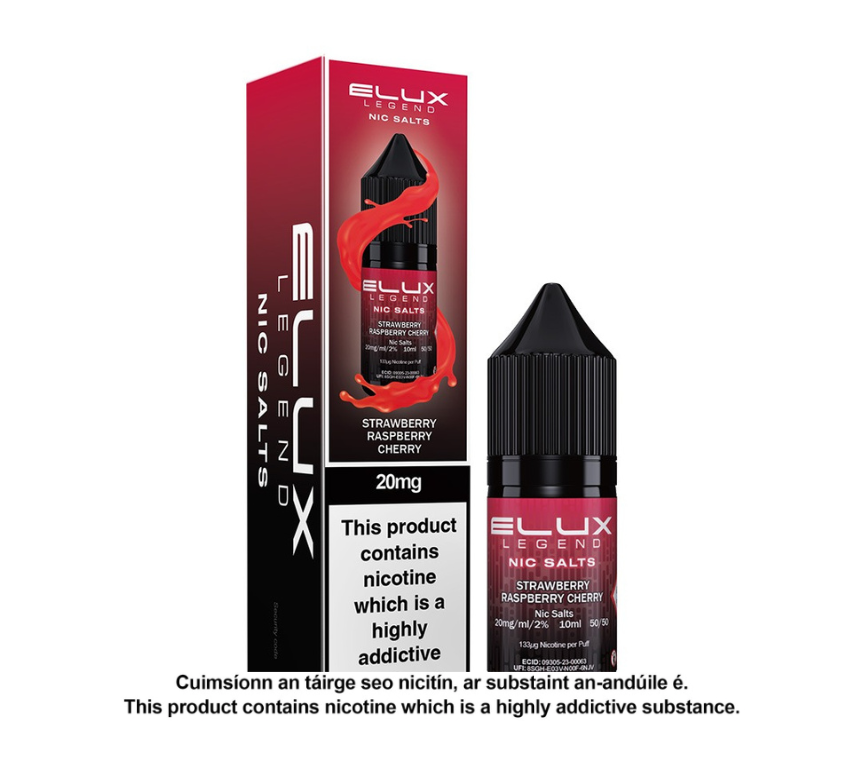 Elux Legend Strawberry Raspberry Cherry Nic Salt E-Liquid (10 units per pack)