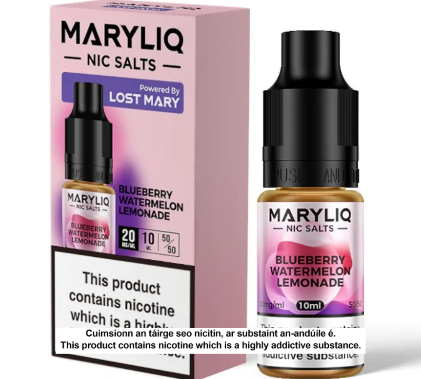 Lost Mary Maryliq Nic Salts - Blueberry Watermelon Lemonade - 10ml E-liquid (10 units per pack)
