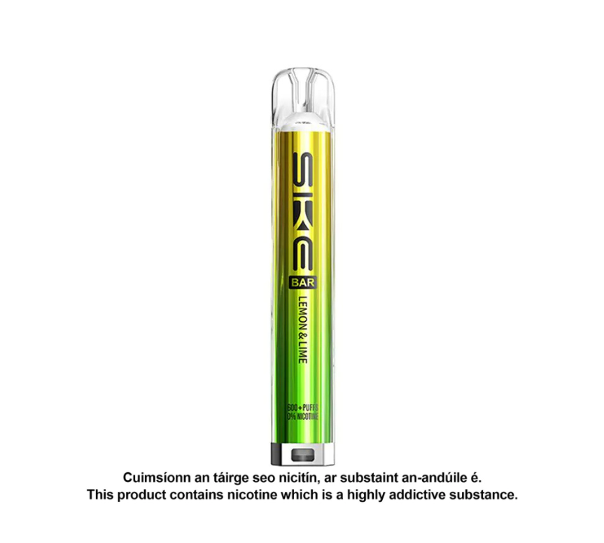 SKE Crystal Bar 0mg - Lemon LimeSKE BAR Disposable Vape Kit - Menthol (Pack of 10)