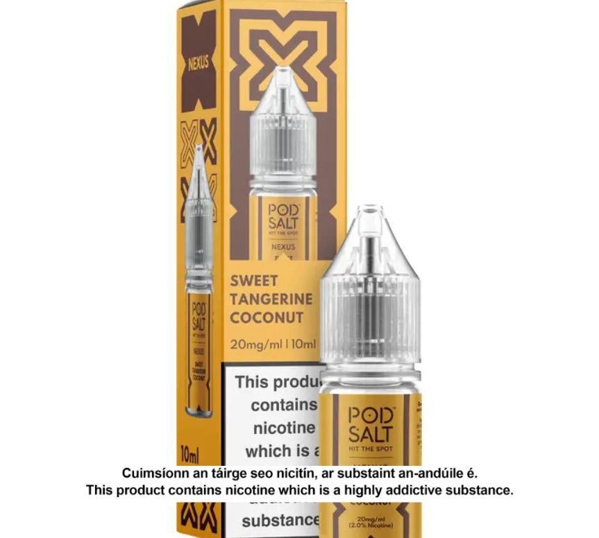 NEXUS SWEET TANGERINE COCONUT 10ML NICOTINE SALT E-LIQUID (10 units per pack)