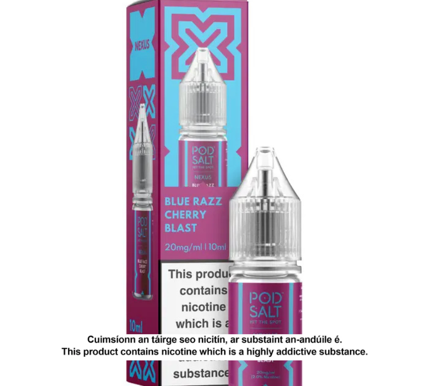 NEXUS BLUE RAZZ CHERRY BLAST 10ML NICOTINE SALT E-LIQUID (10 units per pack)