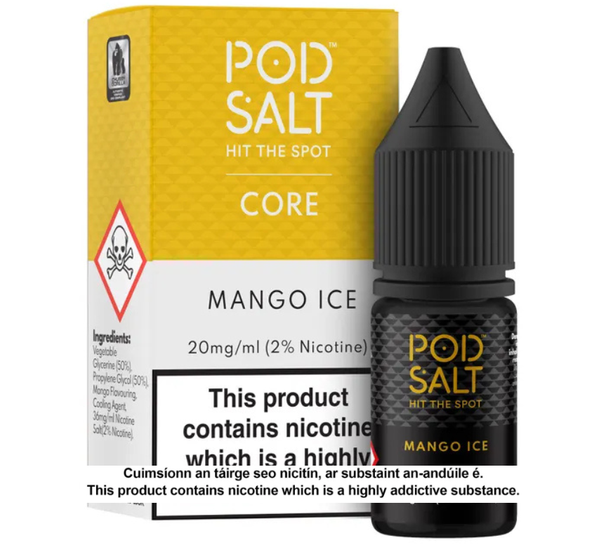 POD SALT MANGO ICE 10ML NICOTINE SALT E-LIQUID (5 units per pack)
