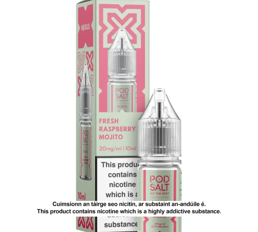 NEXUS FRESH RASPBERRY MOJITO 10ML NICOTINE SALT E-LIQUID (10 units per pack)
