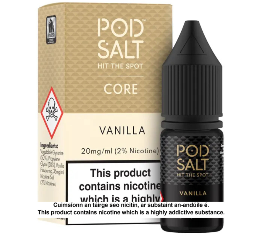 POD SALT VANILLA 10ML NICOTINE SALT E-LIQUID (5 units per pack)