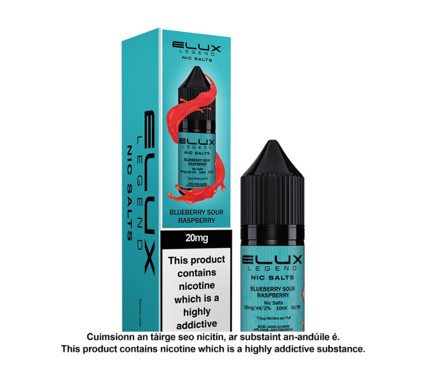 Elux Legend Blueberry Sour Raspberry Nic Salt E-Liquid (10 units per pack)