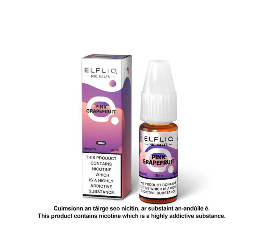 Elfliq Nic Salts - Pink Grapefruit - 10ml E-liquid (10 units per pack)