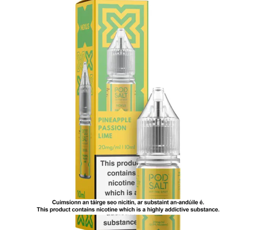 NEXUS PINEAPPLE PASSION LIME 10ML NICOTINE SALT E-LIQUID (10 units per pack)