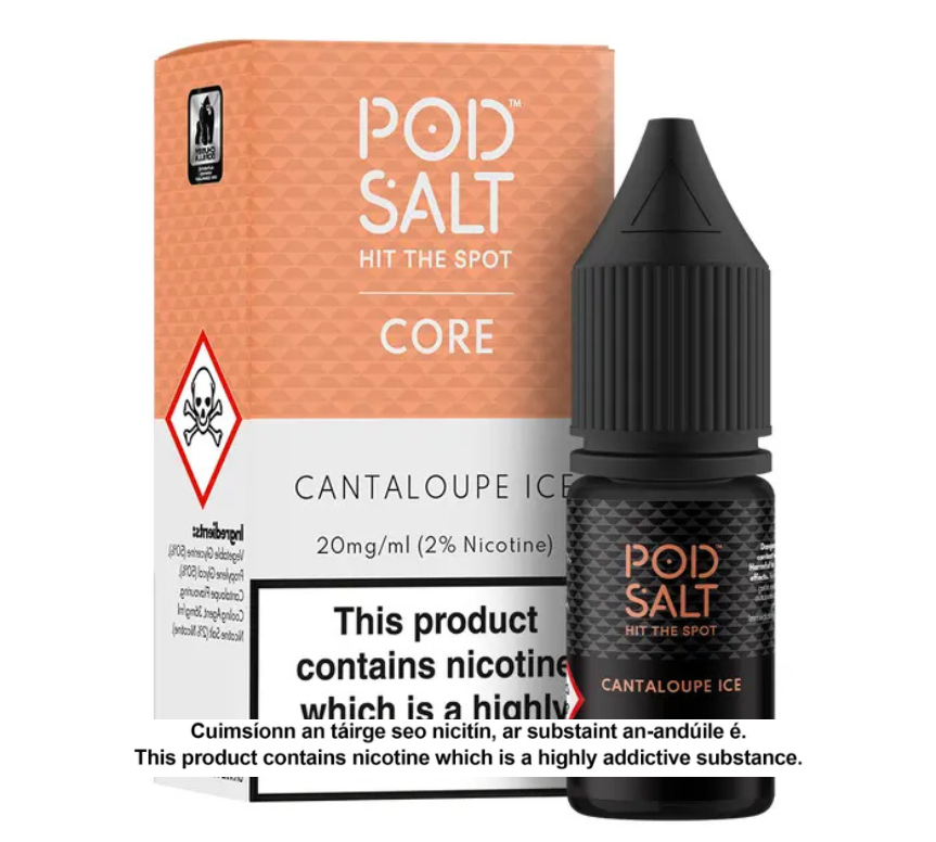 POD SALT CORE CANTALOUPE ICE 10ML NICOTINE SALT E-LIQUID (EN) (5 units per pack)