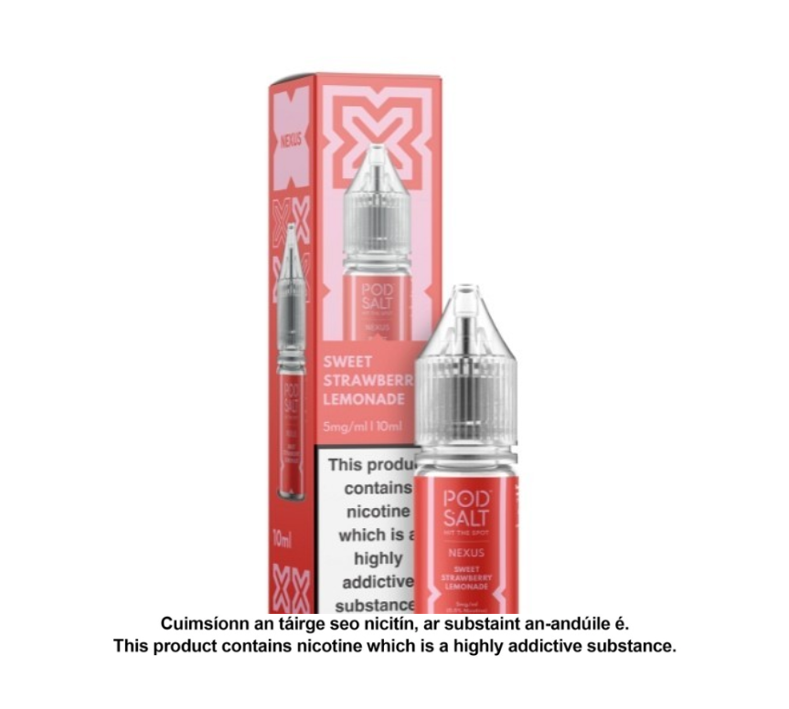 NEXUS SWEET STRAWBERRY LEMONADE 10ML NICOTINE SALT E-LIQUID (10 units per pack)