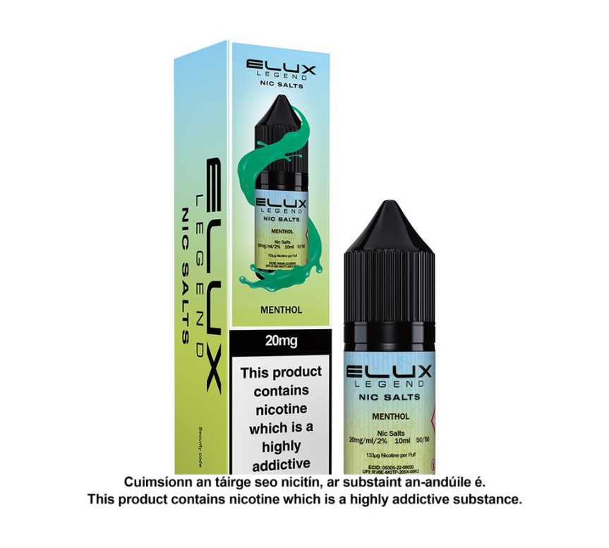 Elux Legend Menthol Nic Salt E-Liquid (10 units per pack)