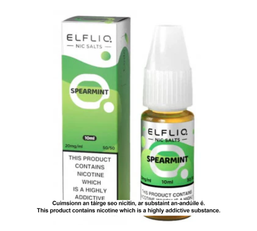 Elfliq Nic Salts - Spearmint - 10ml E-liquid (10 units per pack)