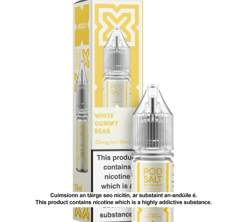 NEXUS WHITE GUMMY BEAR 10ML NICOTINE SALT E-LIQUID (10 units per pack)