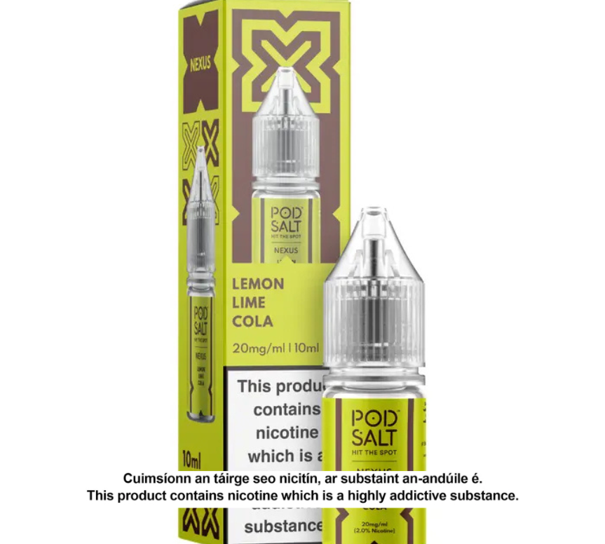 NEXUS LEMON LIME COLA 10ML NICOTINE SALT E-LIQUID (10 units per pack)