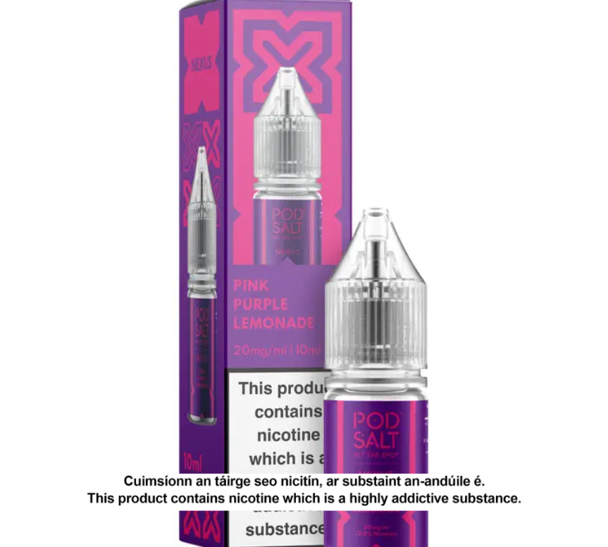 NEXUS PINK PURPLE LEMONADE 10ML NICOTINE SALT E-LIQUID (10 units per pack)