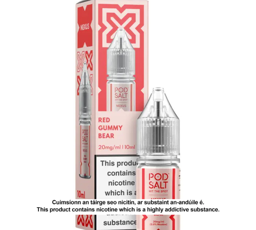 NEXUS RED GUMMY BEAR 10ML NICOTINE SALT E-LIQUID (10 units per pack)