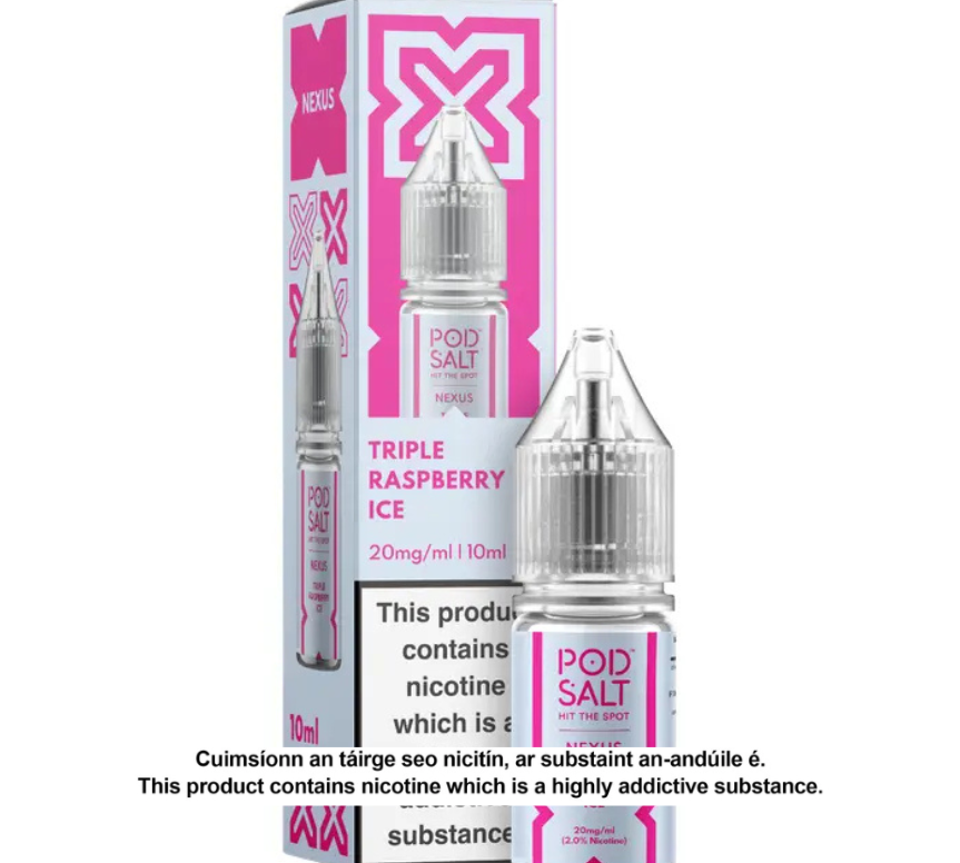 NEXUS TRIPLE RASPBERRY ICE 10ML NICOTINE SALT E-LIQUID (10 units per pack)