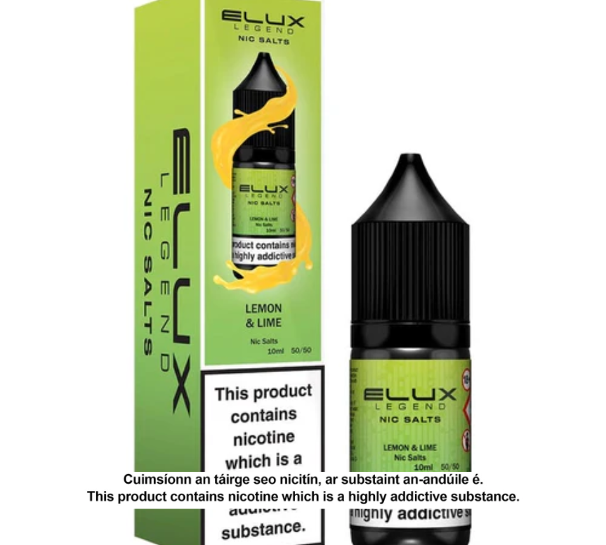 Elux Legend Lemon & Lime Nic Salt E-Liquid (10 units per pack)