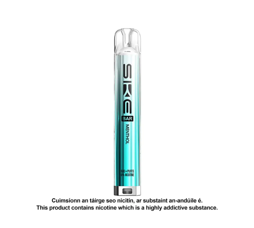 SKE Crystal Bar 0mg - MentholSKE BAR Disposable Vape Kit - Menthol (Pack of 10)