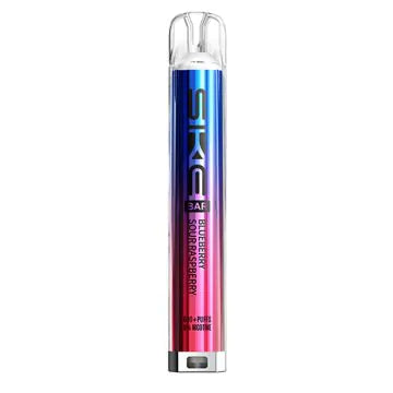 SKE Crystal Bar 0mg - Blueberry Sour RaspberrySKE BAR Disposable Vape Kit - Menthol (Pack of 10)